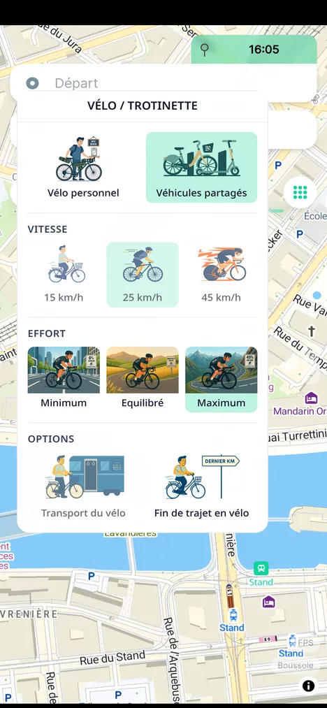 Réglages vélo, trottinette et effort